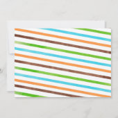 Dinosaur Erster Geburtstag Einladungen (Rückseite)