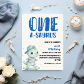 Dinosaur Erster Geburtstag, Skateboard Dinos 1. Einladung