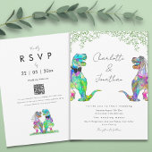 Dinosaur Eucalyptus Foliage Wedding Einladung