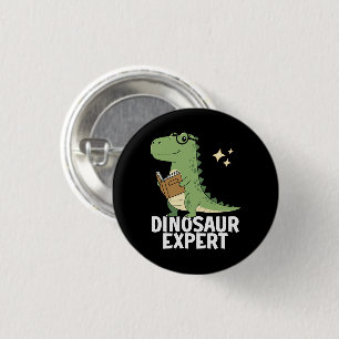 Dinosaur Experte - Coole Wissenschaft Dino T-Rex L Button