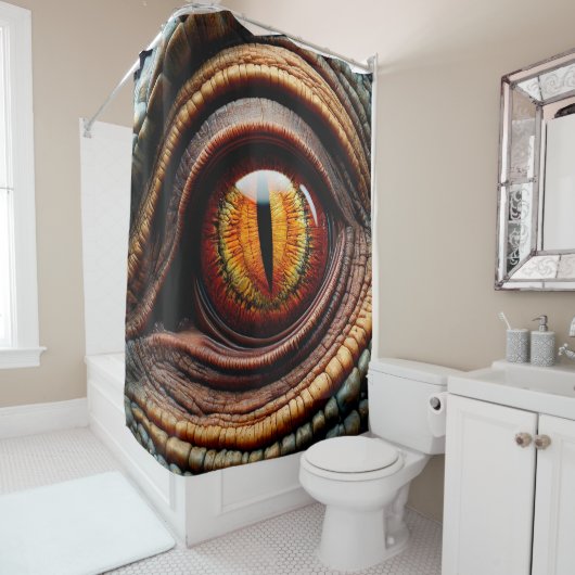Dinosaur Eye Duschvorhang (Beispiel)