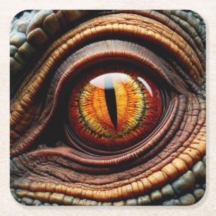 Dinosaur Eye Rechteckiger Pappuntersetzer
