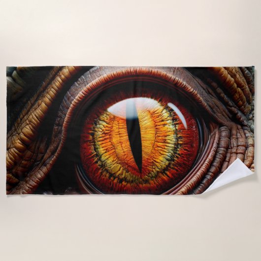 Dinosaur Eye Strandtuch (Vorderseite)