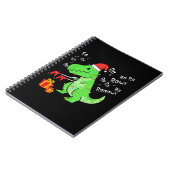 Dinosaur Fa Ra Ra Ra Rawr T-Rex Funny Christmas Xm Notizblock (Linke Seite)