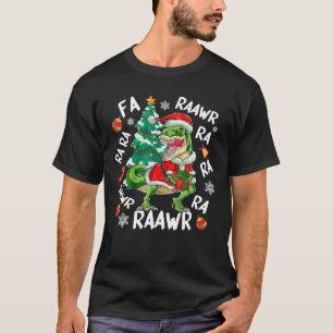 Dinosaur Fa Ra Ra Ra Rawr T - Rex Lustiges Weihnac T-Shirt
