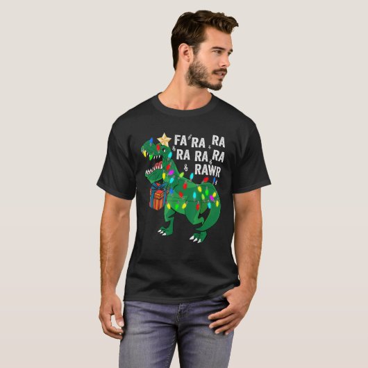Dinosaur Fa Ra Ra Rawr Rawr Dinosaur T Rex Christm T-Shirt (Vorne ganz)