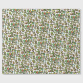 Dinosaur-Familie Geschenkpapier (Flach)