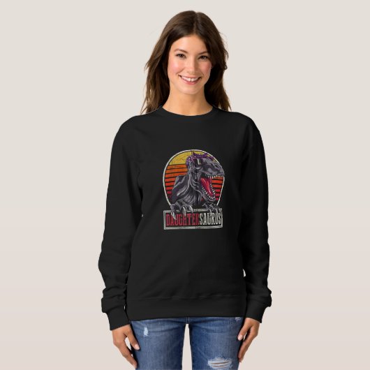 Dinosaur Family Daughter Idea Daughtersaurus T Re Sweatshirt (Vorne ganz)