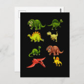 Dinosaur Fan Trex Spinosaurus Boys Reptiles Dino Postkarte (Vorne/Hinten)