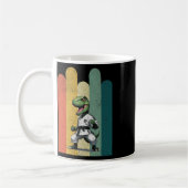 Dinosaur Fans Brave Karate Pride Courage Strength  Kaffeetasse (Links)