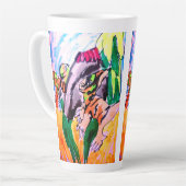 Dinosaur Felsen Milchtasse (Linke Ecke)