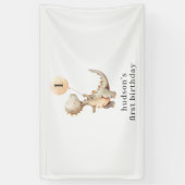 Dinosaur First Birthday Balloon Banner (Vertikal)