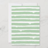 Dinosaur First Birthday Cute Dino Invitation  Einladung (Rückseite)