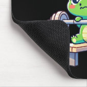 Dinosaur Fitnessstudio Workout Fitness Gewichte He Mousepad (Ecke)