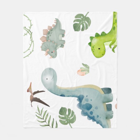 Dinosaur Fleecedecke (Vorderseite)