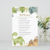 Dinosaur Floral Finden Sie das Gast-Spiel (Stehend Vorderseite)