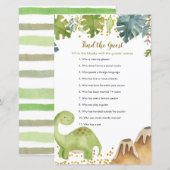 Dinosaur Floral Finden Sie das Gast-Spiel (Vorne/Hinten)