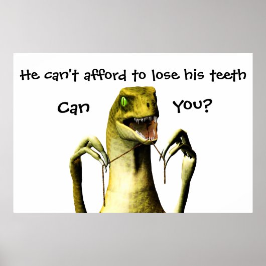 Dinosaur Flossing-Poster Poster (Vorne)