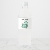 Dinosaur Food & Drink Labels Set- You Personalize! Wasserflaschenetikett (Vorderseite)