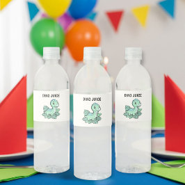 Dinosaur Food & Drink Labels Set- You Personalize! Wasserflaschenetikett