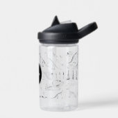 Dinosaur Fossil Bones Individuelle Name School Trinkflasche (Links)