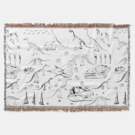 Dinosaur Fossil Bones Pattern Decke