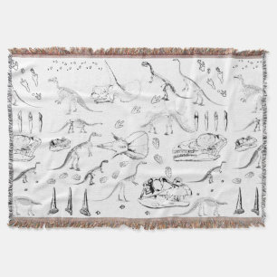 Dinosaur Fossil Bones Pattern Decke