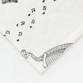 Dinosaur Fossil Bones Pattern Fleecedecke (Ecke)