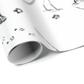 Dinosaur Fossil Bones Pattern Geschenkpapier (Rolleneckpunkt)