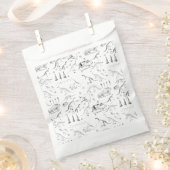 Dinosaur Fossil Bones Pattern Geschenktütchen (Ausgeschnitten)