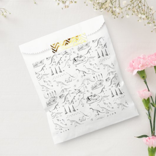 Dinosaur Fossil Bones Pattern Geschenktütchen (Versiegelt)