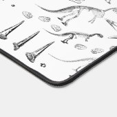 Dinosaur Fossil Bones Pattern Schreibtischunterlage (Ecke)