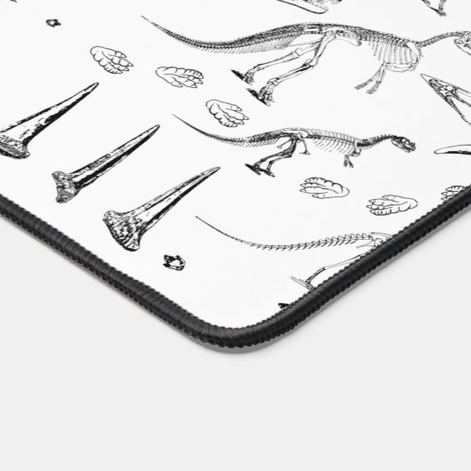 Dinosaur Fossil Bones Pattern Schreibtischunterlage (Ecke)