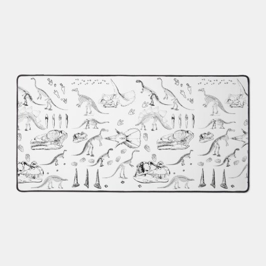 Dinosaur Fossil Bones Pattern Schreibtischunterlage (Vorderseite)