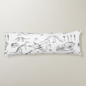 Dinosaur Fossil Bones Pattern Seitenschläferkissen (Rückseite)