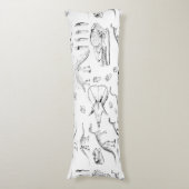 Dinosaur Fossil Bones Pattern Seitenschläferkissen (Vorderseite Vertikal)