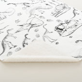 Dinosaur Fossil Bones Pattern Sherpadecke (3/4)