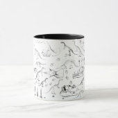Dinosaur Fossil Bones Pattern Tasse (Zentrum)