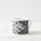 Dinosaur Fossil Cartoon Espressotasse (Vorderseite Rechts)