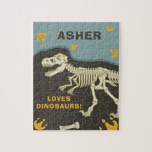 Dinosaur Fossil Name Puzzle (Vertikal)