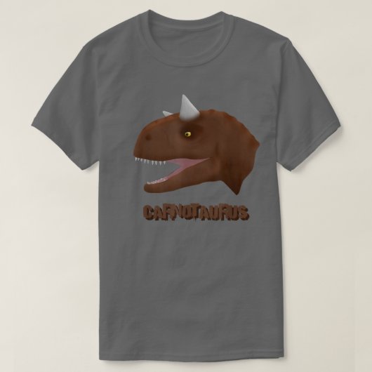 Dinosaur Fossil Skeleton Carnotaurus T - Shirt (Design vorne)