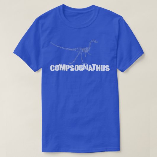 Dinosaur Fossil skeleton Compsognathus  T-Shirt (Design vorne)