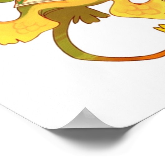 Dinosaur Fraggle Rock Poster (Ecke)