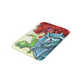 Dinosaur Friends Badematte (Schrägansicht)