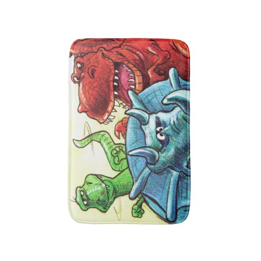 Dinosaur Friends Badematte (Vorderseite Vertikal)