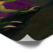 Dinosaur Friends II lowbrow Fantasy Art Print Poster (Ecke)