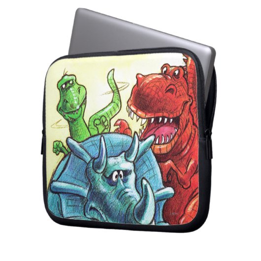 Dinosaur Friends Laptopschutzhülle (Vorderseite Links)