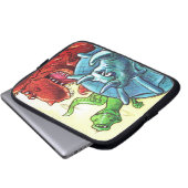 Dinosaur Friends Laptopschutzhülle (Vorne Knopf)
