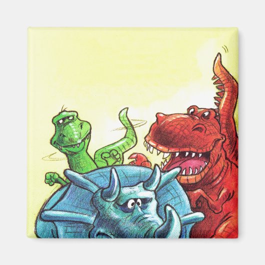 Dinosaur Friends Magnet (Vorne)