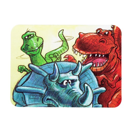 Dinosaur Friends Magnet (Horizontal)